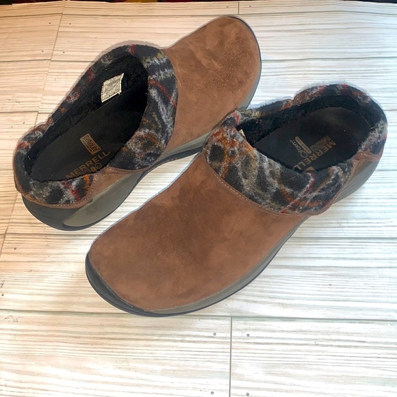 Merrell Shoes Merrell Clogs Mules Suede Slip On Q Form Ortholite Air Cushion Womens Sz 9